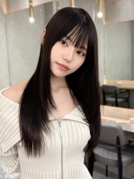 ロンドイディールバンダイ 新潟万代(Lond ideal) 透明感ブラック×ロングレイヤー