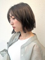 COVER HAIR ACADEMY 北浦和【カバーヘア アカデミー】北浦和西口店【4/6 OPEN(予定)】&nbsp;外ハネショートボブ×モカブラウン透明感カラー20代30代p北浦和