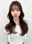 新杉田レイヤーカット韓国ダブルカラー顔周り前髪カットボブ