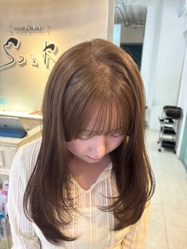 ヘアーアンドメイク シークタチカワ 立川店(Hair&Make Seek) 【澤飯】ブリーチなしダブルカラーでヘーゼルベージュ