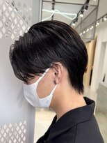 バイフィフス 原宿/表参道(by fifth)&nbsp;原宿毛流れセンターパートニュアンスパーマビジネスヘア刈り上げ
