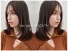 【顔まわりカットのみ】カラー+小顔デザインカット+艶ケアTr¥9680→¥8500