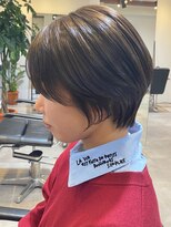 エリマ 横浜西口(elima)&nbsp;大人ショートボブ赤み消しオリーブカラー