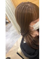 ハイレート 坂戸店(Hairate)&nbsp;ブリーチなしミルクティーグレージュ韓国スタイル