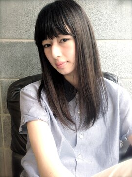 ミュリール(MiULiiR) イルミナカラー/ブルージュスモーキーブラック/ツヤストレート