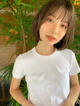 シー バイ ロンド 新宿(Sea by Lond) 大人かわいいワンカールシースルー小顔ボブ