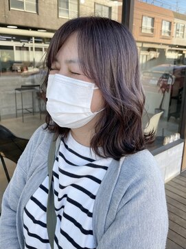 ノア(noa.) 『白髪染め卒業プロジェクト』パープルベージュグレイカラー