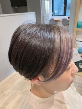 アンシー(anSHE) ショート　フレーミングカラー