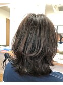 外はね内巻きミックススタイルです