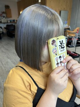 ジャストビューティ ルフレ 金沢八景店(Just Beauty Rufure) イメチェンヘア/くすみブルー/ヘルシースタイル/金沢八景