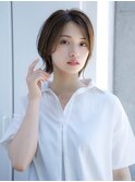 前髪なし外はねウルフボブ20代30代40代【AIN.表参道】川原大地