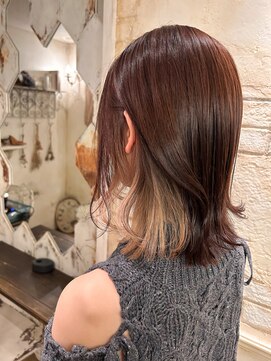 アンテナ(ANTENA) 韓国風外ハネ☆イヤリングカラー☆★20代お客様施術後★☆