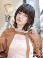 エムスラッシュ みなとみらい馬車道店(M SLASH)&nbsp;ウルフレイヤー/アッシュオリーブ/ツヤ髪/姫カット/馬車道