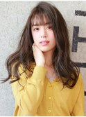【over hair】 艶カラー×セミロング