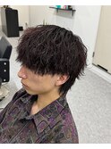 ［BRIGHT］マッシュウルフ×波巻きパーマ［静岡/メンズ/静岡駅］