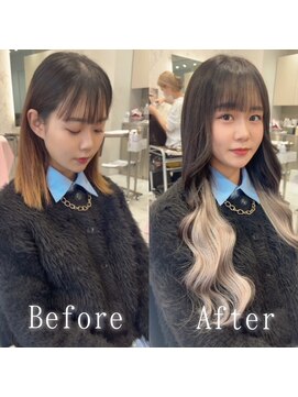 あるじゃんすー 渋谷店 ダークショコラ×ホワイトミルクティー#シールエクステ#渋谷