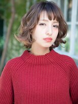 +animo吉川美南+オンブレ☆レトロガーリー☆外ハネボブパーマj
