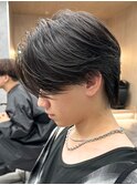 センターパートニュアンスパーマ韓国カルマパーマコンマヘア