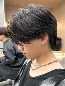 エルマーク 梅田(L-MARK) センターパートニュアンスパーマ韓国カルマパーマコンマヘア