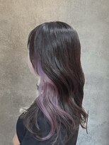 ナンバー ジルバ 立川(N° jillva) 韓国/イヤリングカラー/ラベンダーパープル/インナーカラー/立川