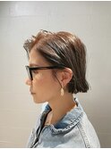 切りっぱなし/ボブ/イルミナカラー/抜け感/30代