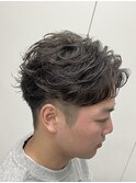 ニュアンスパーマフェザーパーマ毛流れ新潟メンズパーマ