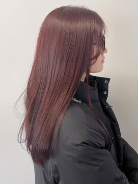 ミュラ(mulah) 暖色カラーチェリーブラウン＊艶髪ストレートヘア透明感カラー