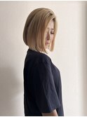 レイヤーボブ、ブリーチカラー