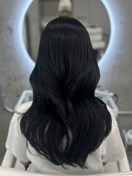 アイシー 表参道(ICY) 韓国トレンドブルーブラック&レイヤーカット