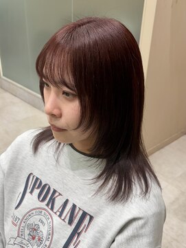 アローム(alom) ホワイトグレージュ/デジタルパーマ/チェリーブラウン/茅ヶ崎