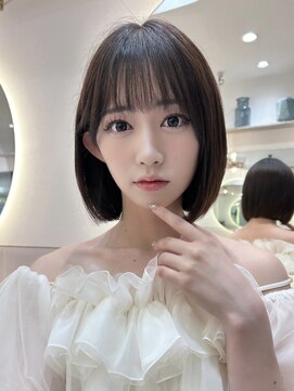 シー バイ ロンド 新宿(Sea by Lond) ミディアム×暗めカラー[デザインカラー/フェイスフレーミング]