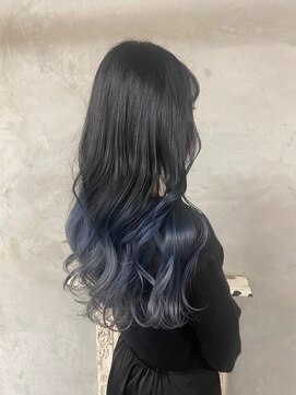 セットアップ 倉敷美和店(SET-UP) グラデーション×ブルー11.21小顔