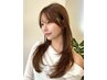 【mitsuki/ayana/misaki/ayami限定】顔まわりカット+カラー+2stepTR ¥10900