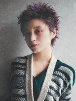 カライング(ing)&nbsp;スーツ短髪ツーブロック束感モテる黒髪シークレットパーマ流行