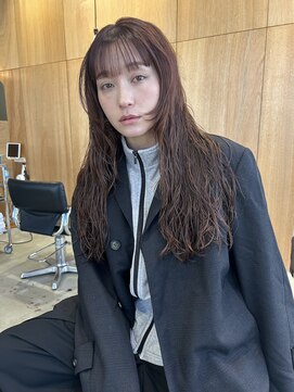 パークホワイト 代官山(PARK White) ニュアンスパーマハッシュカットウルフレイヤーココアブラウン