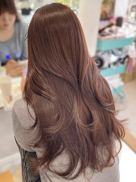 エヌ 大阪梅田店(enu) layer cut×cassis pink