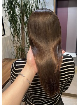 ナインスフロア(9NINTH FLOOR) モテ髪/艶感美髪/オリーブベージュ/透明感カラー/ブリーチなし