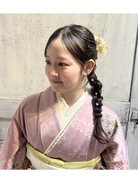 ワークスヘアー(WORKS HAIR)&nbsp;サイド編みおろしヘア