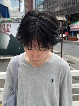 ソレイユトウキョウシブヤ(SOLEIL TOKYO shibuya) シースルーフェザーマッシュ韓国ニュアンスパーマ