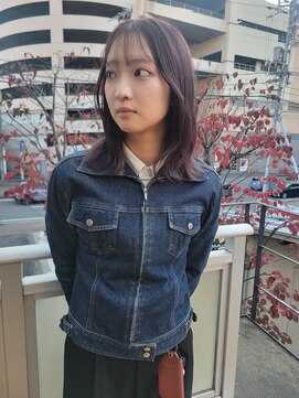 ツイギー 宮西店(TWiGGY) くびれミディアム×バイオレットブラウン