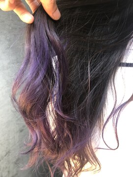 ビヨンドイー(beyond E) グラデーションカラーパープルグレー