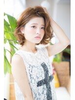 サロンドメルシー (salon de merci)&nbsp;【merci 青葉台】無造作 カール 耳かけ ふわミディ☆