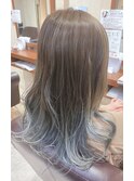 【担当ABE】ブルーシルバー×グラデーション