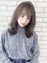 大人かわいい小顔前下がりスリークボブローライト30代40代