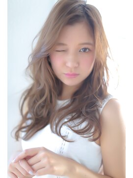 ジーナ 船橋(Zina) 小顔セミウェットウェーブピンクベージュハイライトカラー