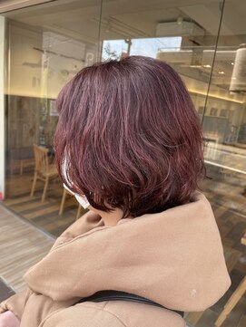 クラップス 杉田店(CLAPS) ハイライト/ピンクカラー/ボブ/レディースショート