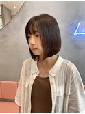 タッセルボブ×ショコラブラウン