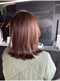 【札幌円山】ミディアムレイヤー/秋カラー/冬カラー/外はね
