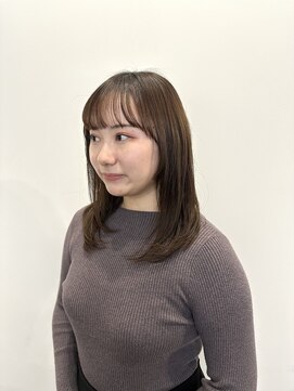 ゼンドットカラスマ(Zen.karasuma) 地毛風ストレート×透明感ベージュ20代30代40代