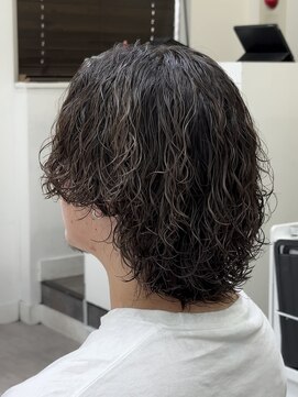 メンズ サロン ドット トウキョウ 町田店(men's salon dot. tokyo) ミディアム×波巻きツイスパmix